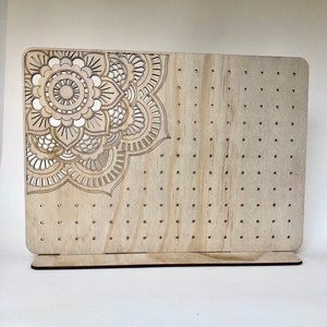 Wooden Extra Large Earring Holder/Stand, Jewellery Display Hanger, Mandala