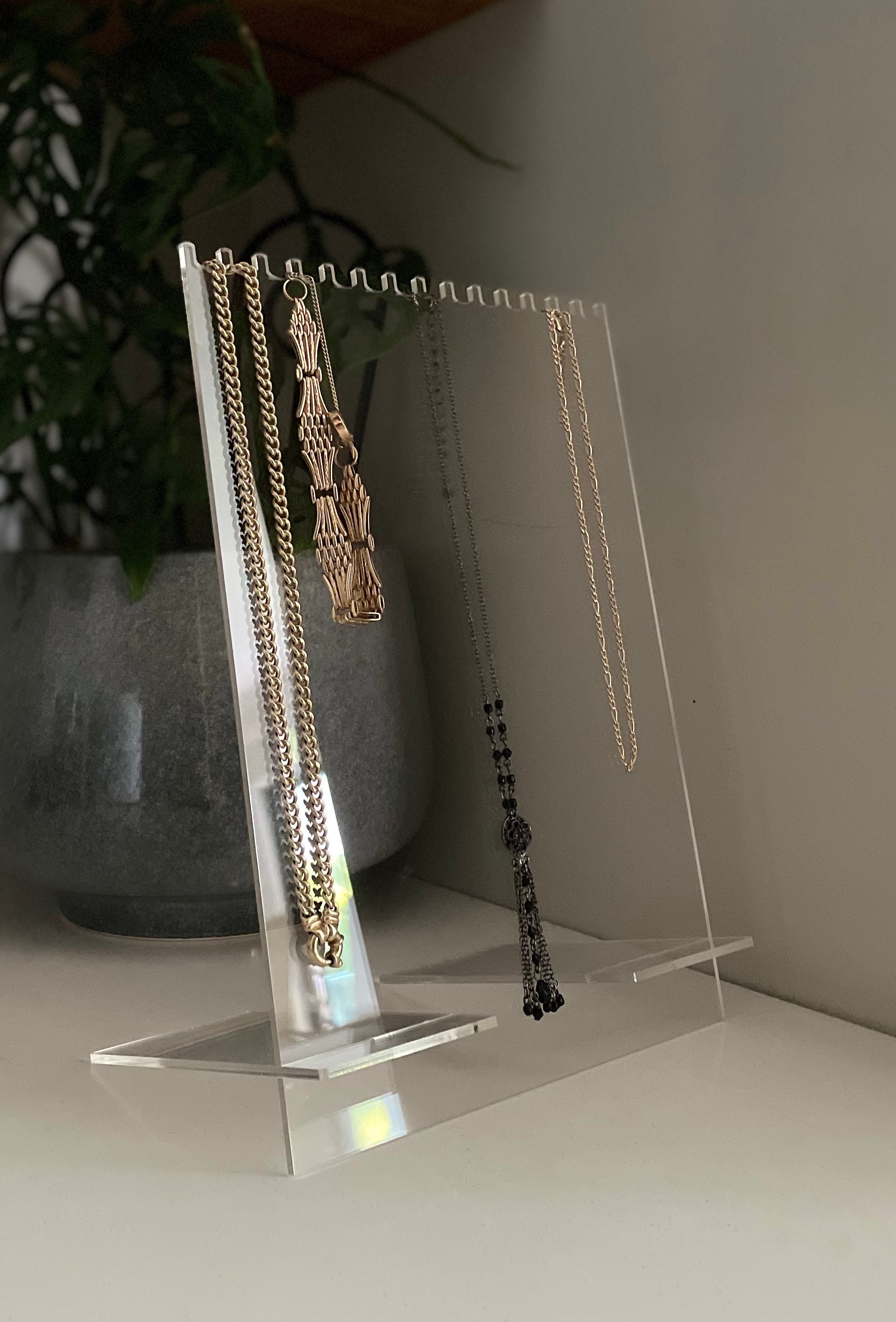 Clear Acrylic Necklace Display Stand Holder - Etsy UK