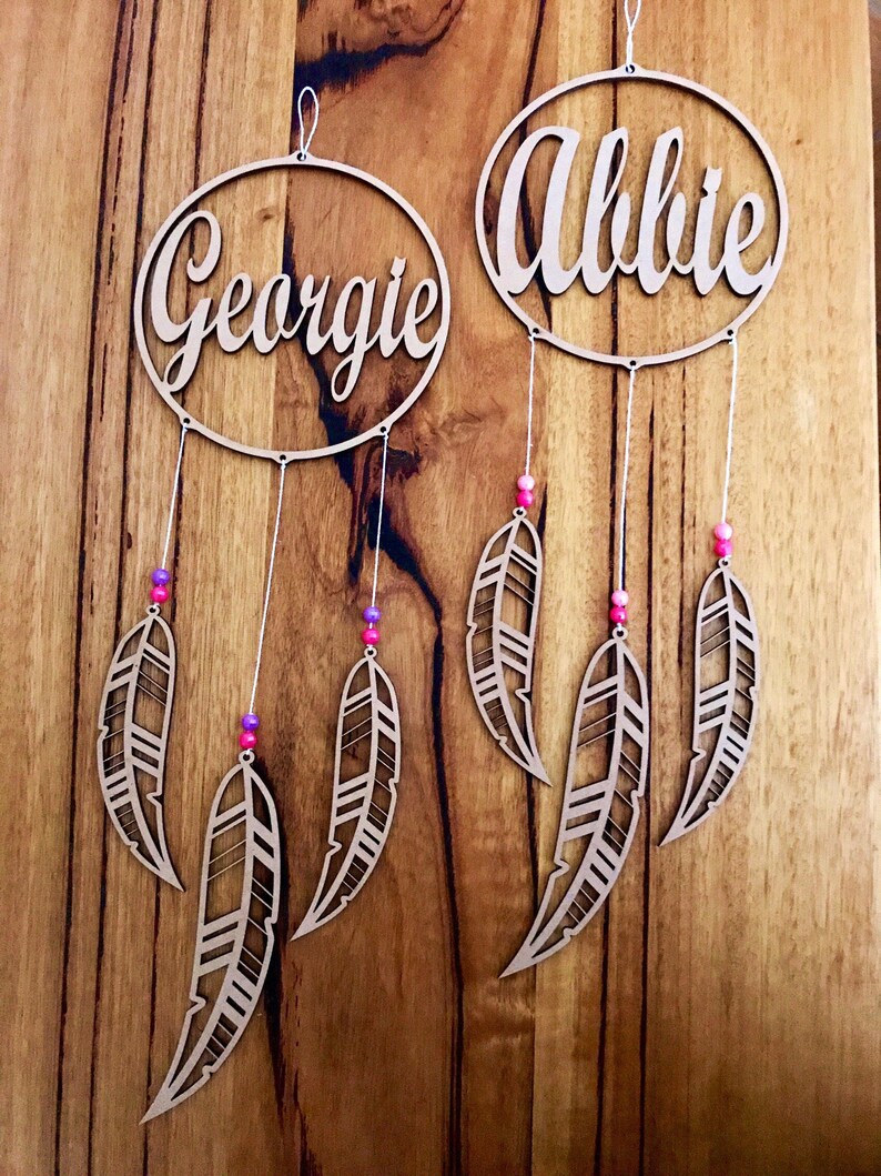 Dream Catcher Personalised Name Dream Catcher Custom Wall Etsy Australia