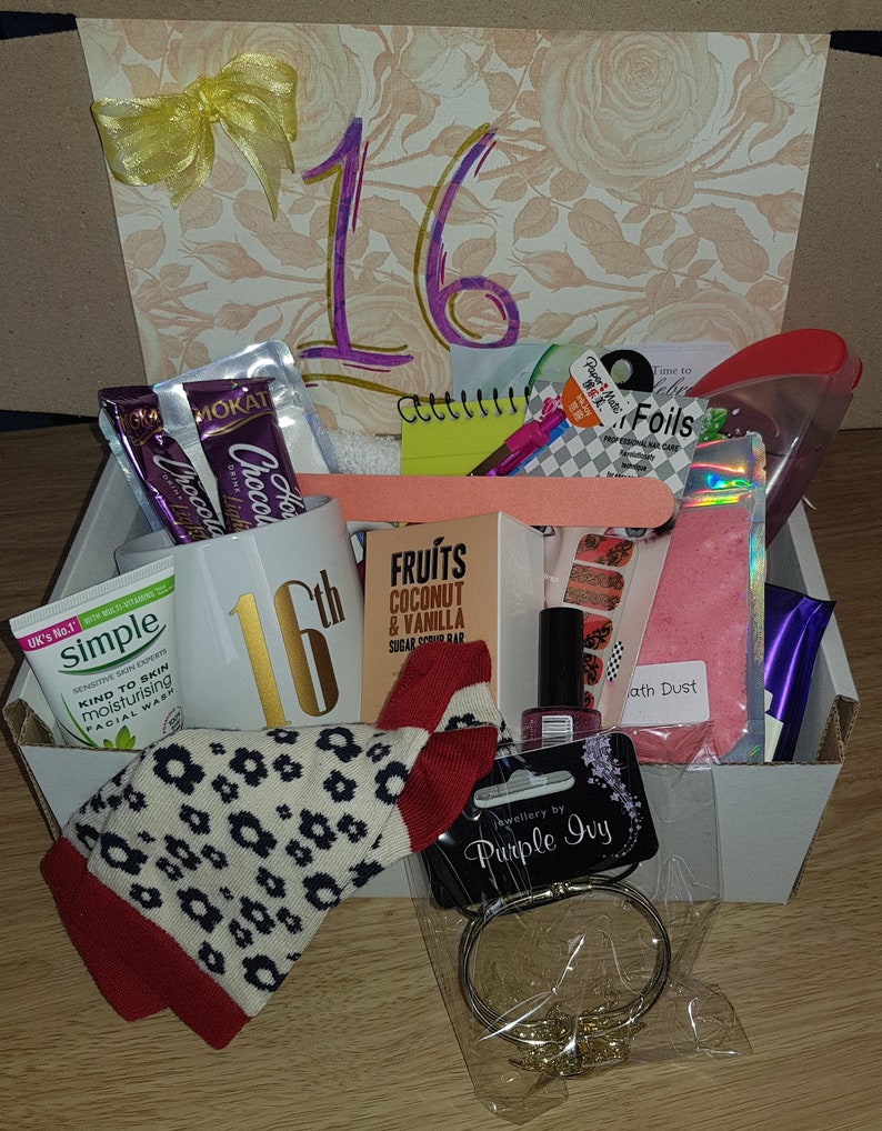 Girls Teenager 16th Pamper Hamper Birthday Beauty Gift Box Etsy UK