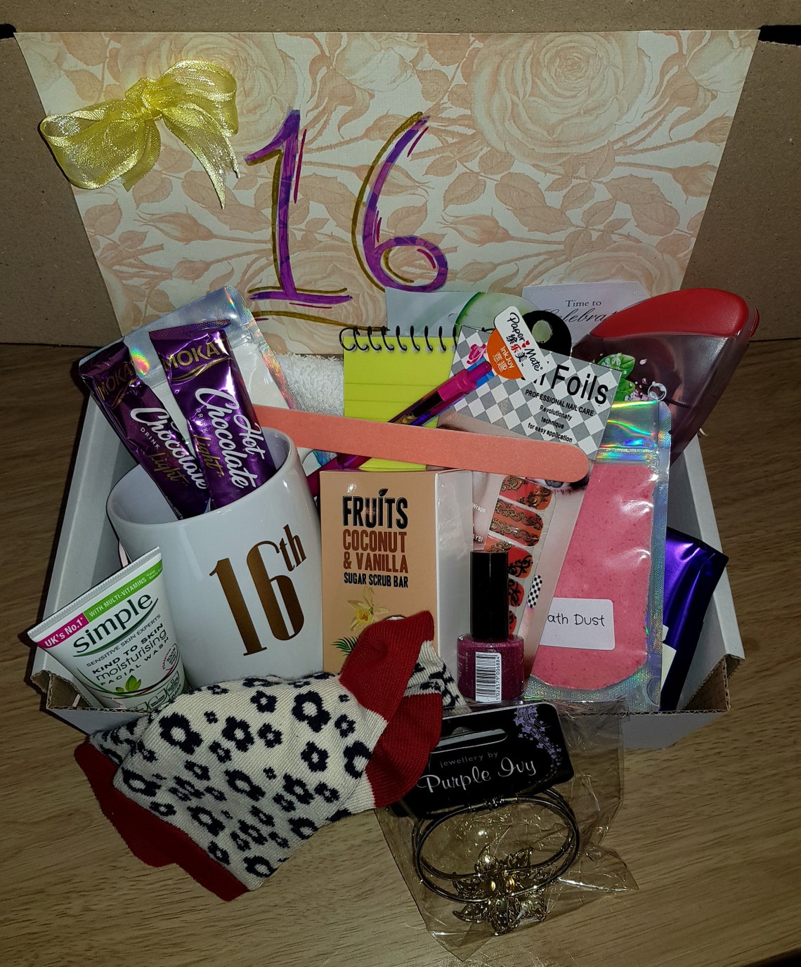 Girls Teenager 16th Pamper Hamper Birthday Beauty Gift Box Etsy
