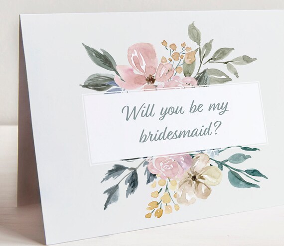 Maid Of Honor Proposal Cards & Templates - View #11