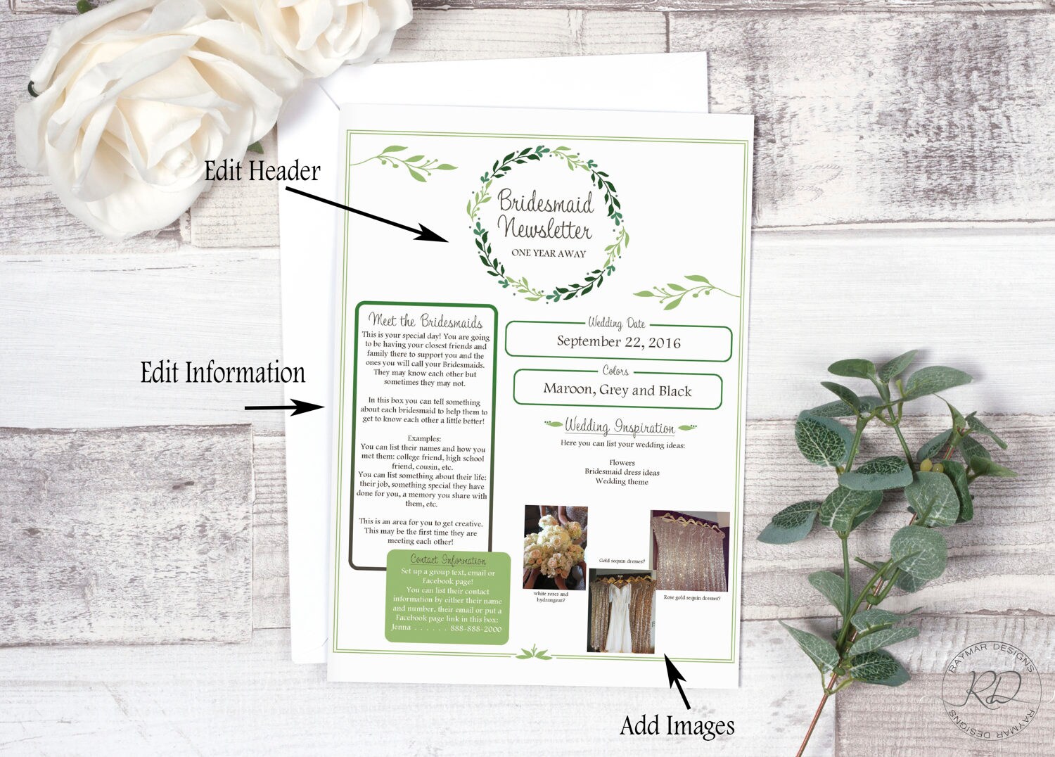 Wedding newsletter examples | Honestweddingadvice.com