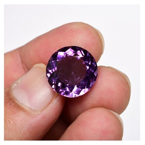 Natural PURPLE AMETHYST Round ~ Amethyst Oval Cut Loose Gemstone (01-06)