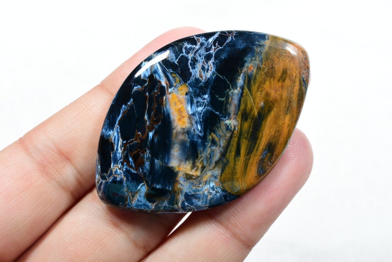 1116-17 Top Quality Pietersite Marquise Cabochon Gemstone 33x51x6mm 80 Cts