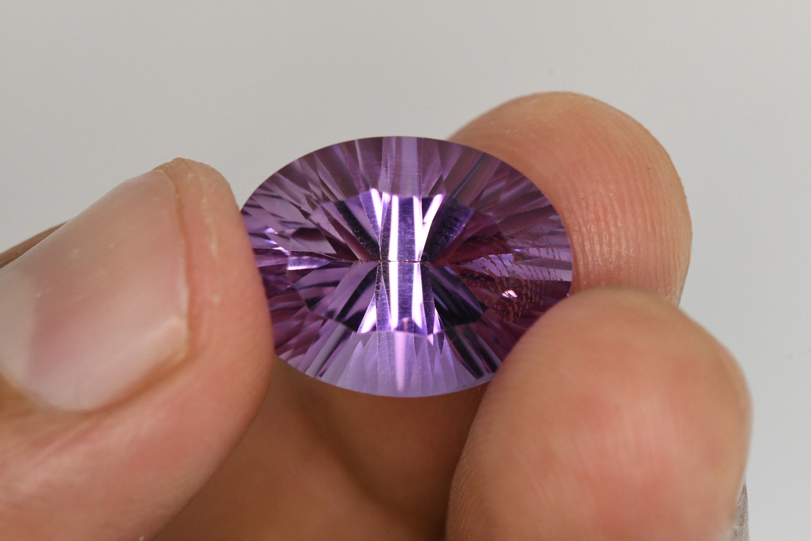 Natural Amethyst Concave Cut StoneConcave GemstoneConcave Etsy