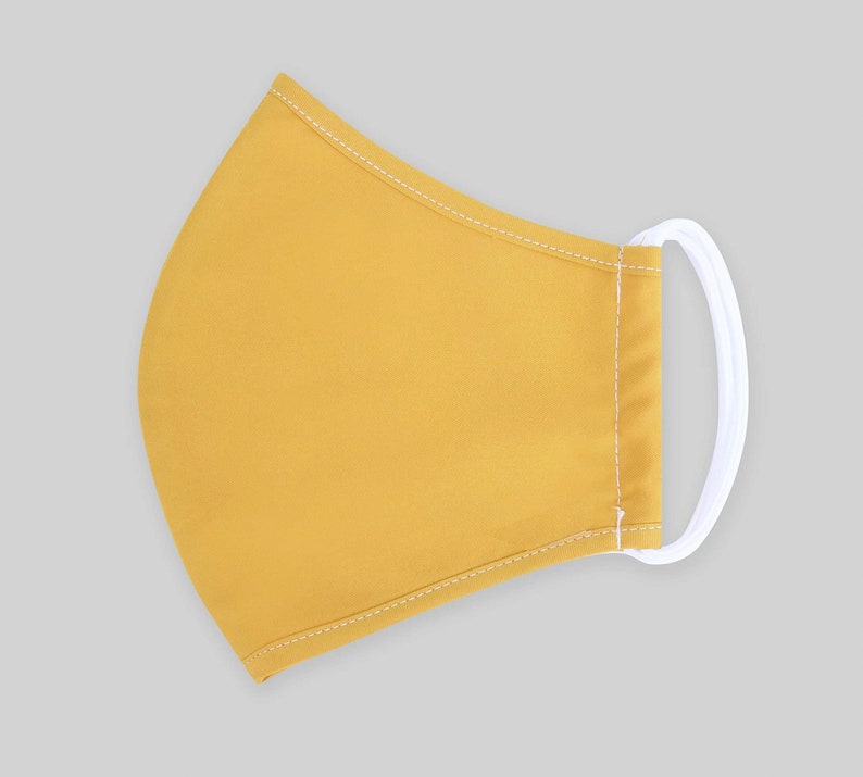 10Pcs Mustard Yellow Face Mask 3 layers Lightweight Thin | Etsy