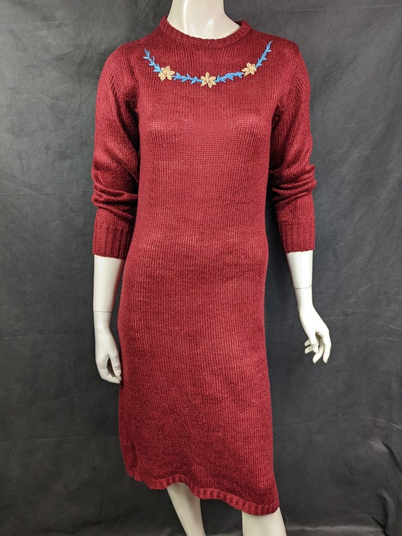 Original Vintage Late 1970's 1980's Jumper Dress … - image 1