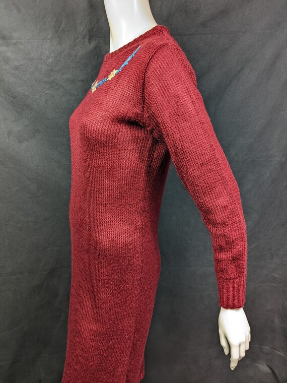 Original Vintage Late 1970's 1980's Jumper Dress … - image 6