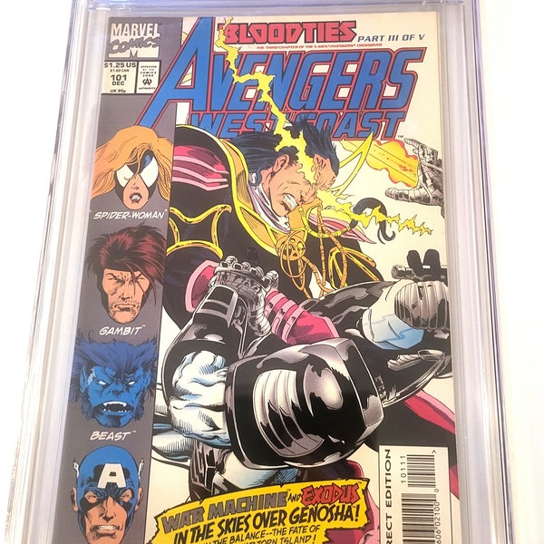 Avengers West Coast Bloodties 101 December 1993 CGC 9.2 Marvel Comics Book
