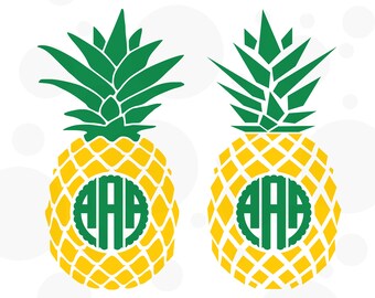 Download Pineapple SVG Pineapple Monogram SVG SVG Files Cricut Cut