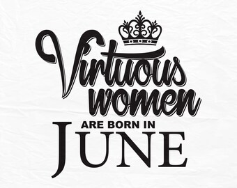 Download June birthday svg | Etsy