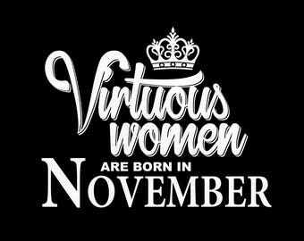 Download November birthday svg | Etsy