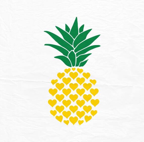 Download Pineapple svg Pineapple svg Svg Pineapple from hearts Dxf ...
