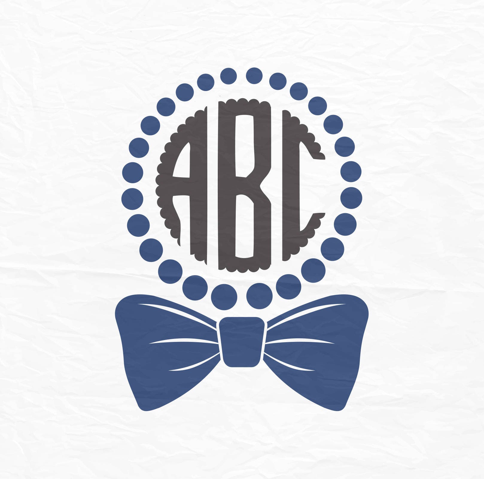 Download Bow Tie Monogram Svg Bow Svg Bow Tie svg Monogram Frame | Etsy