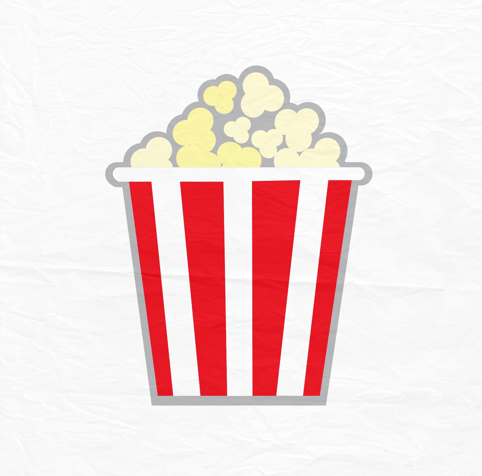 Popcorn Label SVG