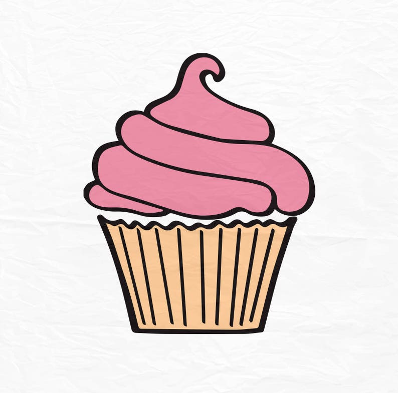 Download Cupcake svg cupcake clipart cup cake digital download | Etsy