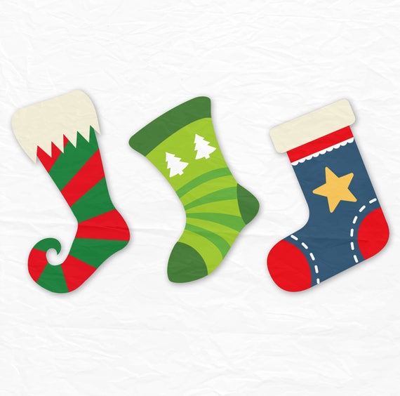 Download Christmas Socks Svg Files Christmas Socks Svg Santa ...