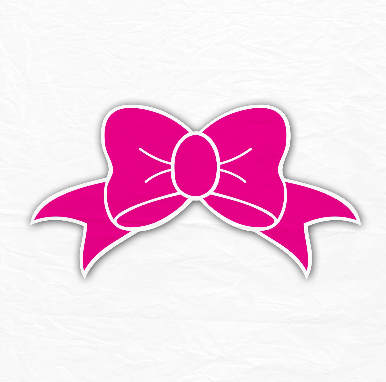 Download Bow Monogram Svg Bow Svg For Girls SVG Silhouette Cut | Etsy