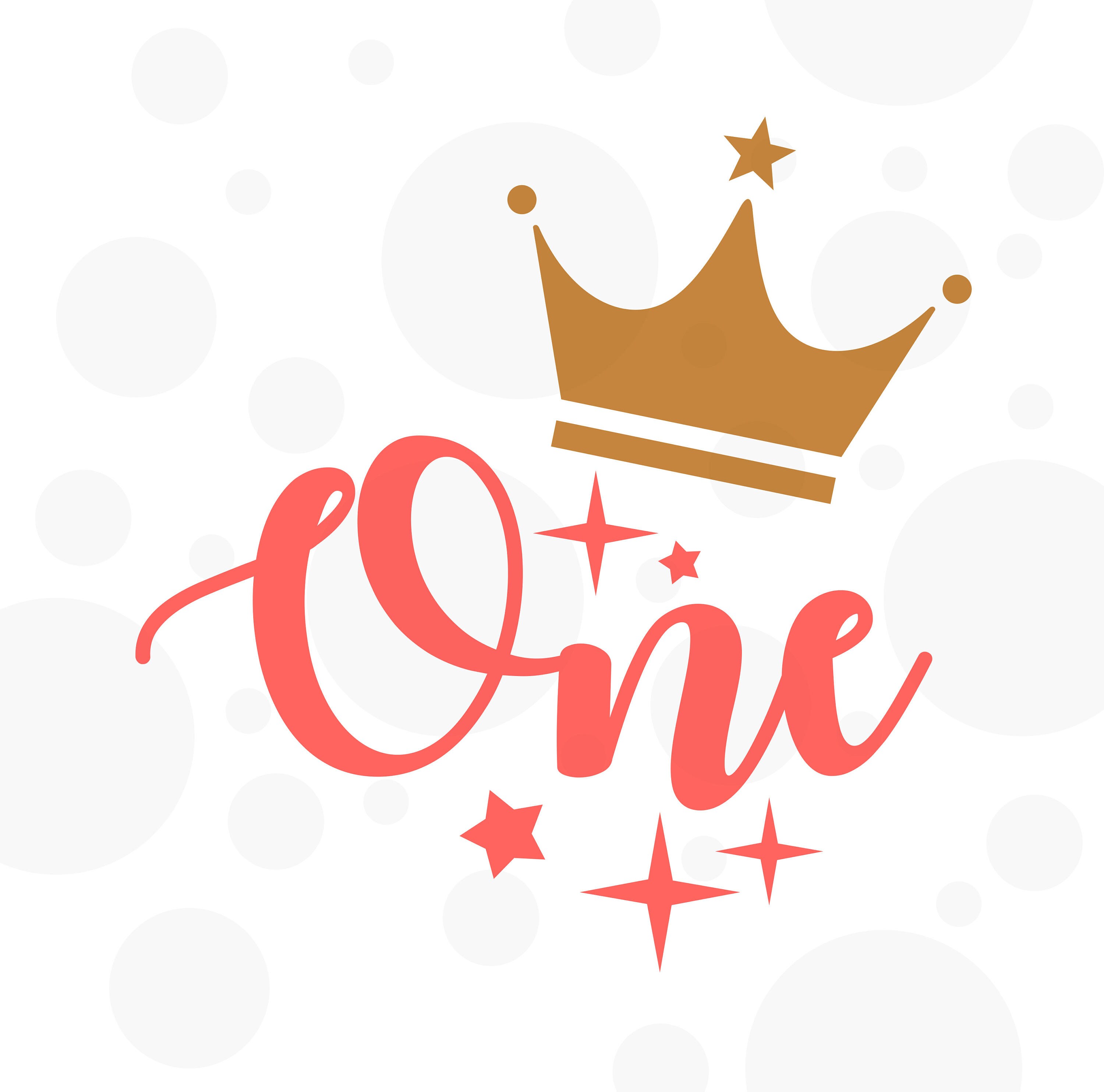 Download Primer cumpleaños SVG un archivo SVG bebé muchacha corona | Etsy