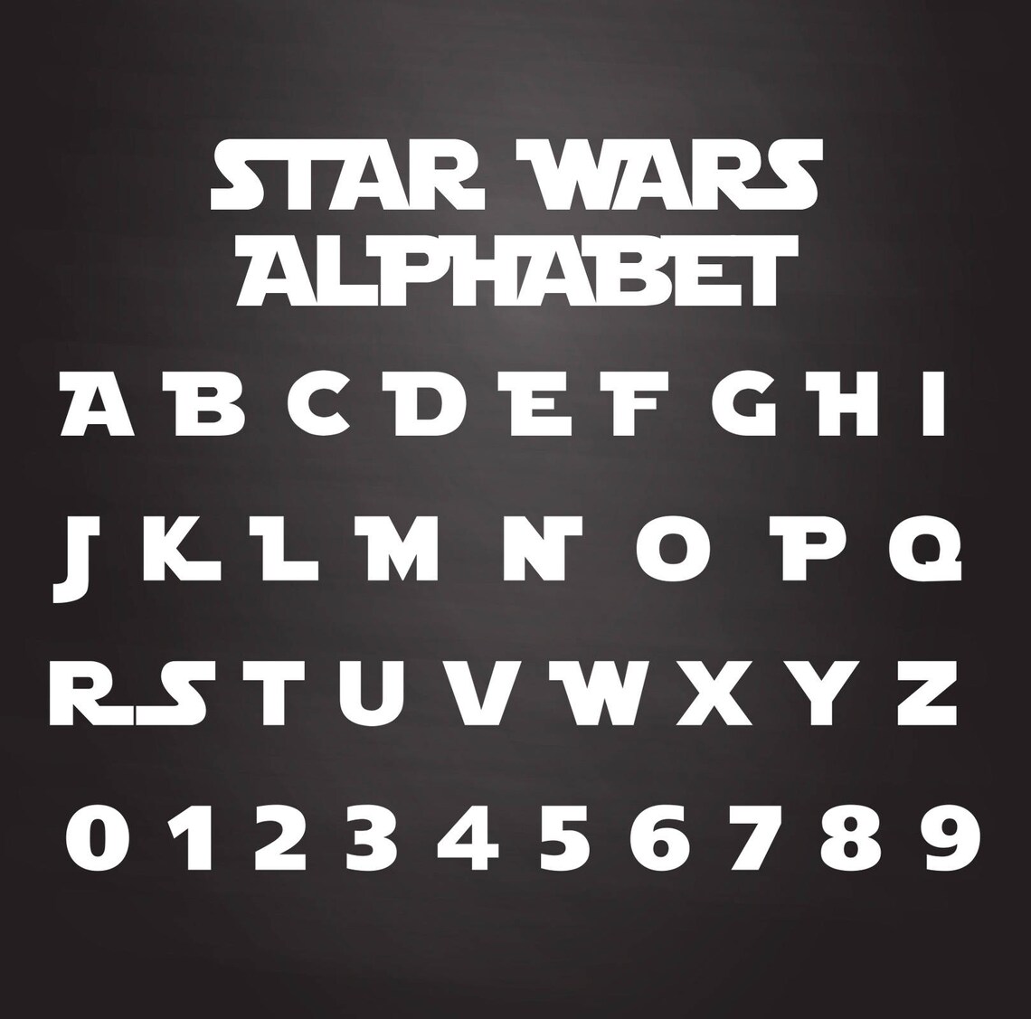 Font Star Wars Alphabet Svg Disney Alphabet Star Wars Font Svg Disney