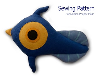 Subnautica Peeper Plush Sewing Pattern