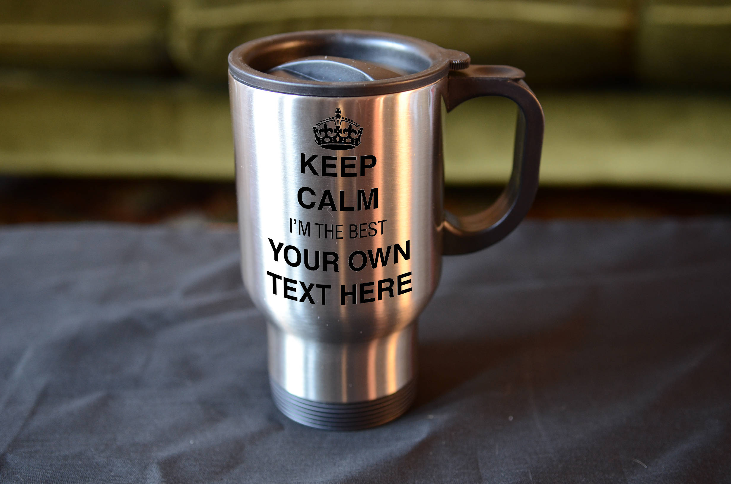 KEEP CALM I'm the Best Travel Mug Personalised Add Your Etsy UK