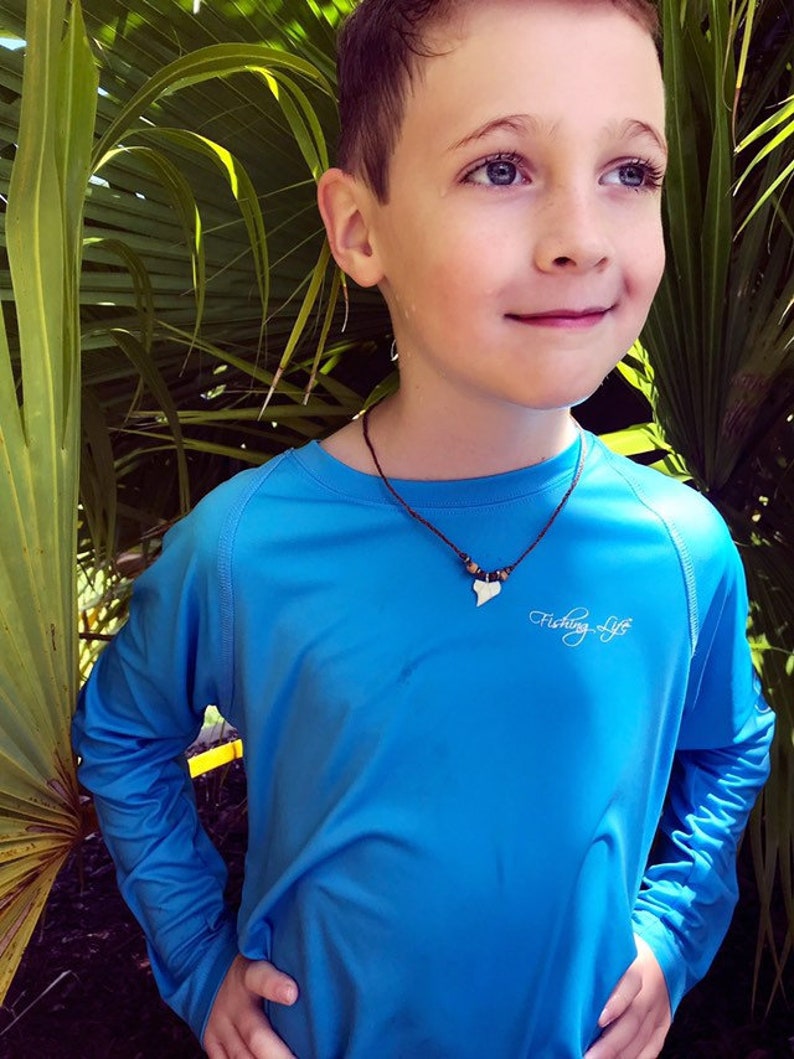 Mens/boys Shark Tooth Necklace Surfer Boy Necklace Real Etsy