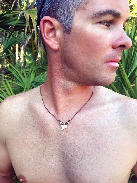 boys shark tooth necklace