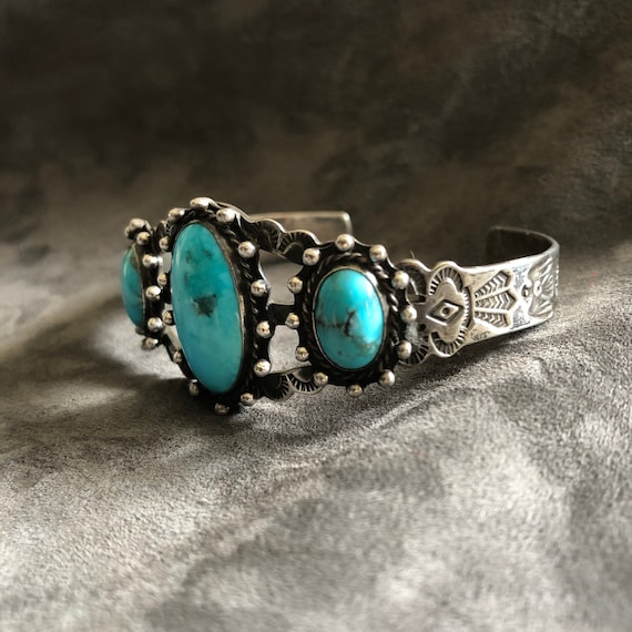 Vintage Old Pawn Turquoise Cuff
