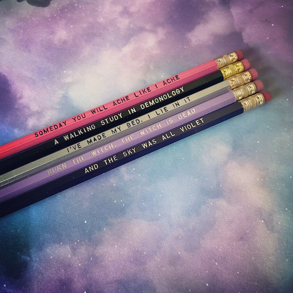 Hole Song Lyrics Pencil Set - Etsy