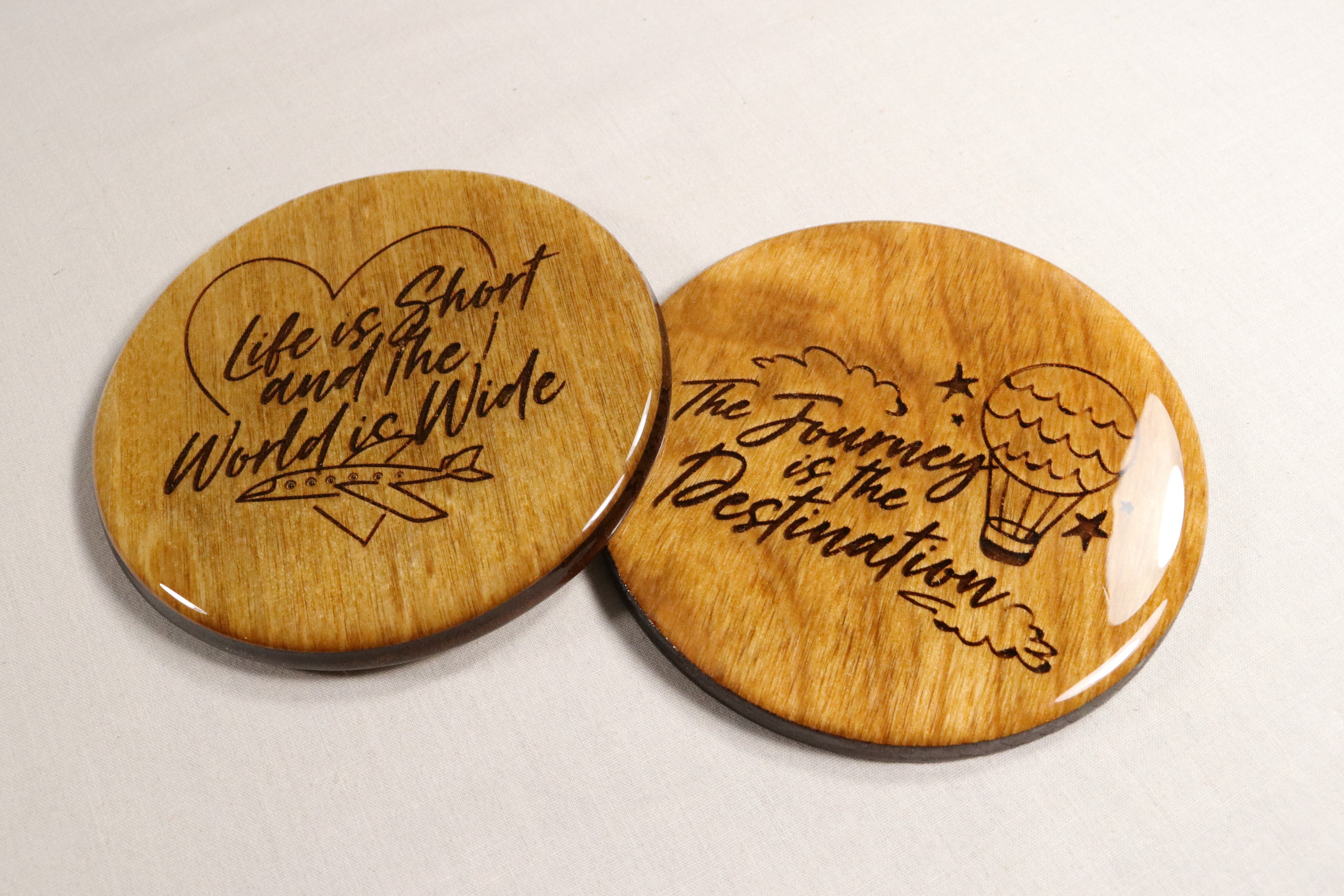 Set of 4 TRAVEL Coasters Premium Quality Coasters With Etsy