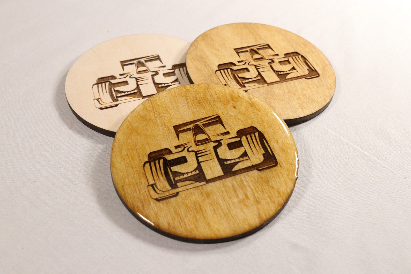 F1 Coaster Set Hand Made Laser Engraved Auto Racing Coasters Etsy