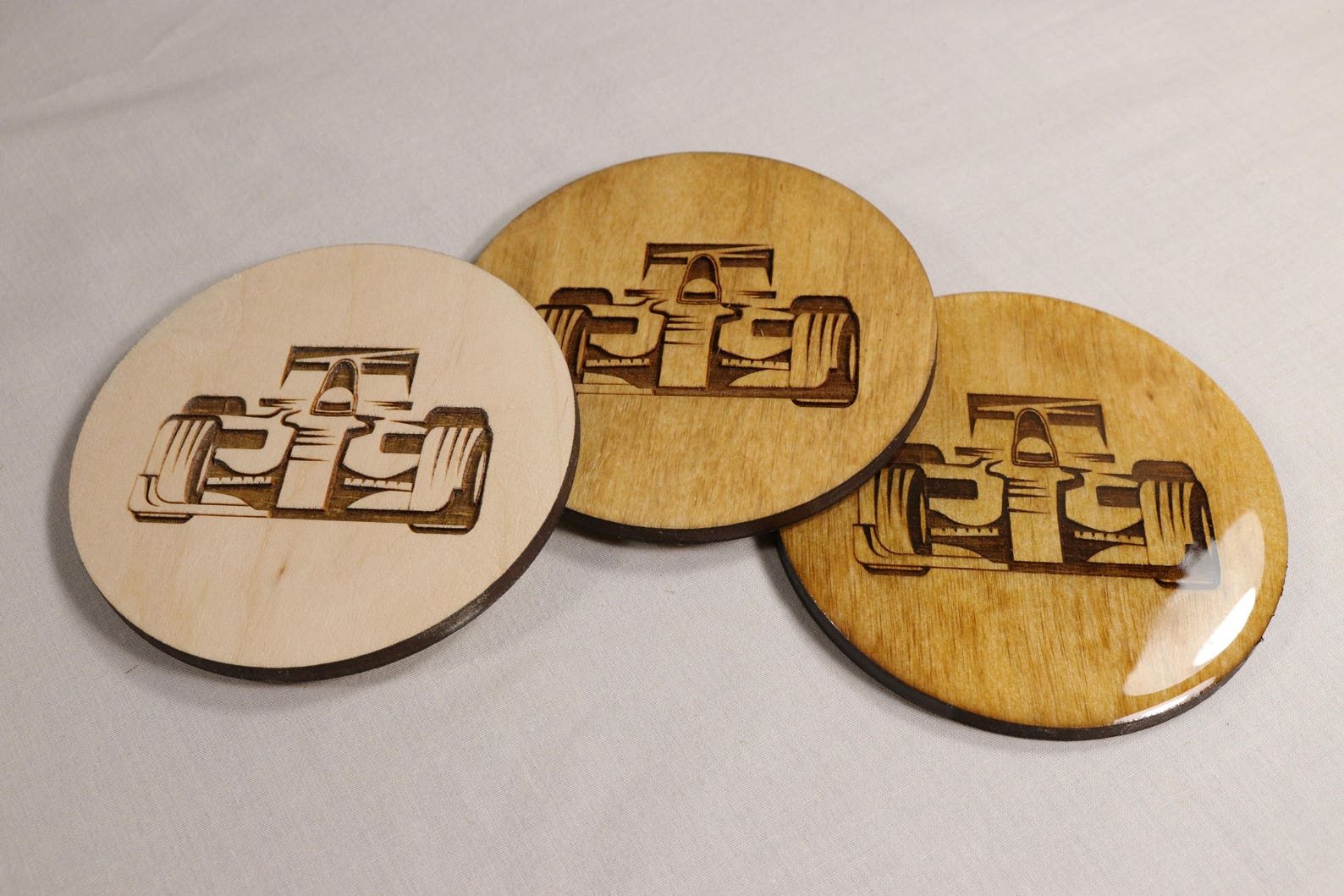 F1 Coaster Set Hand Made Laser Engraved Auto Racing Coasters Etsy