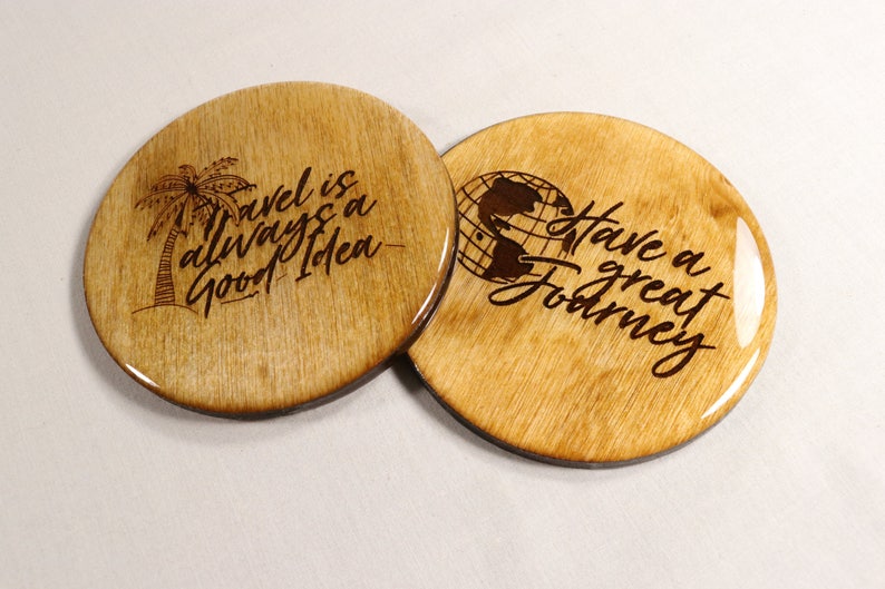 Set of 4 TRAVEL Coasters Premium Quality Coasters With Etsy