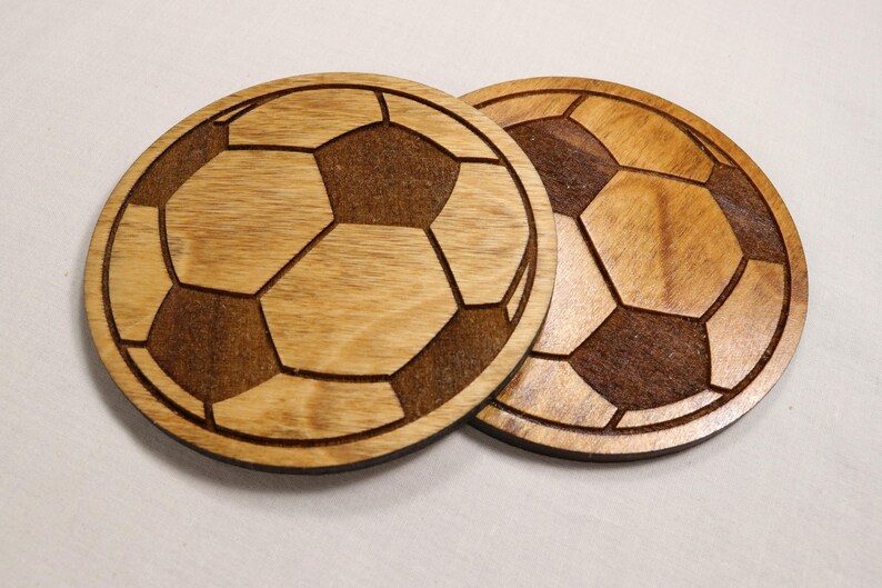 SOCCER Coaster Set Soccer Fan Gift Set Soccer Coach Gift Etsy