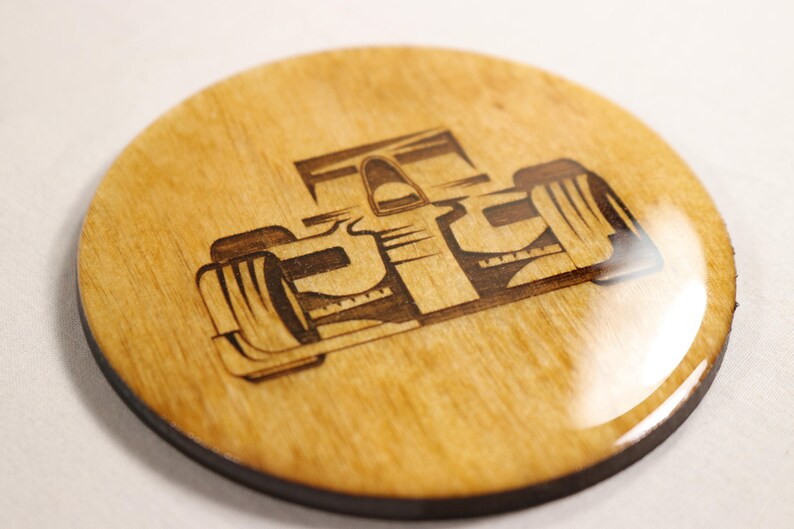 F1 Coaster Set Hand Made Laser Engraved Auto Racing Coasters Etsy