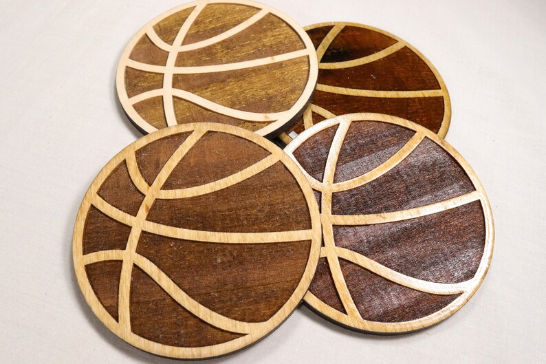 BASKETBALL Coaster Set Soccer Fan Gift Set Soccer Coach Etsy