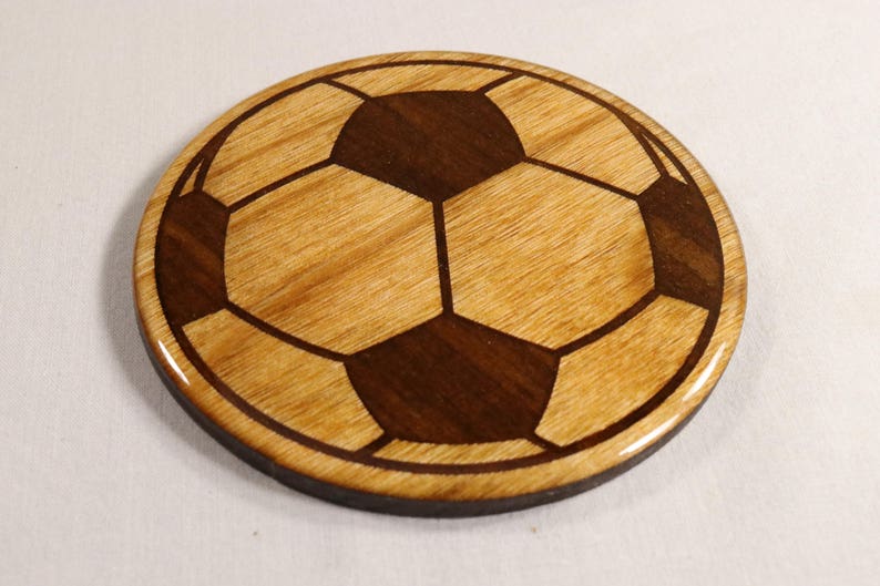 SOCCER Coaster Set Soccer Fan Gift Set Soccer Coach Gift Etsy