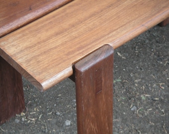 Iroko garden bench