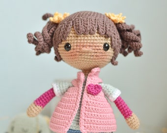 Pattern in SPANISH/ENGLISH of Punky amigurumi doll