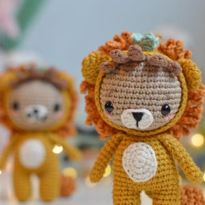 Spanish/ENGLISH pattern to knit Simba the lion king amigurumi | amigurumi doll | lion king boy | pattern suitable for beginners