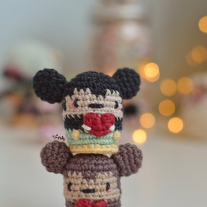 SPANISH/ENGLISH pattern of a couple of amigurumi mice easy pattern for beginners mini mice amigurumi pattern image 3