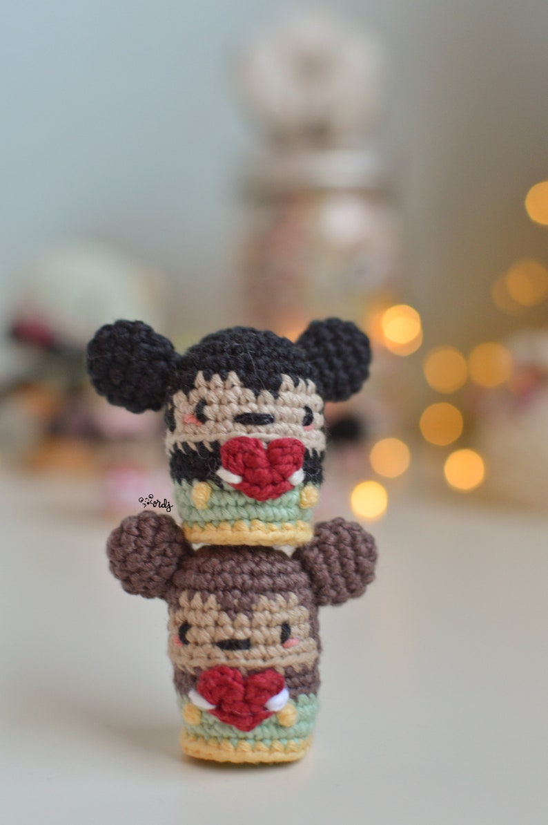 SPANISH/ENGLISH pattern of a couple of amigurumi mice easy pattern for beginners mini mice amigurumi pattern image 3