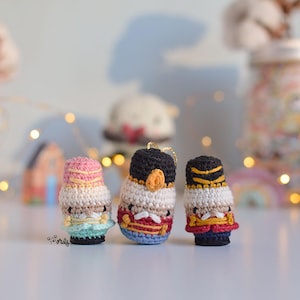 Modèle ESPAGNOL/ANGLAIS de Mini Soldier-amigurumi casse-noix, guide de tricot pour débutants, mini amigurumi casse-noix, mini amigurumi