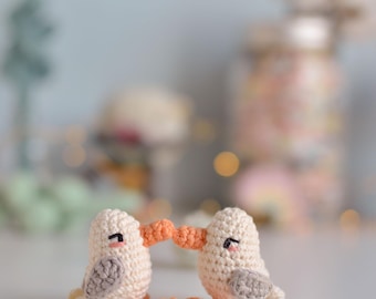 Patrón ESPAÑOL/INGLÉS amigurumi para hacer una mini gaviota | gaviota amigurumi |mini amigurumi| patrón apto para principiantes