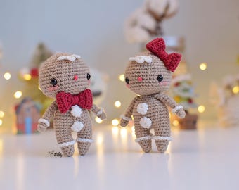 Patrón Español/INGLÉS para tejer a Kuki la galleta de jengibre amigurumi |muñeco amigurumi |galleta amigurumi|patrón apto para principiantes