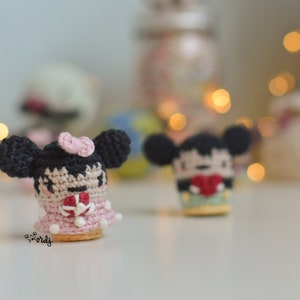 SPANISH/ENGLISH pattern of a couple of amigurumi mice easy pattern for beginners mini mice amigurumi pattern image 8