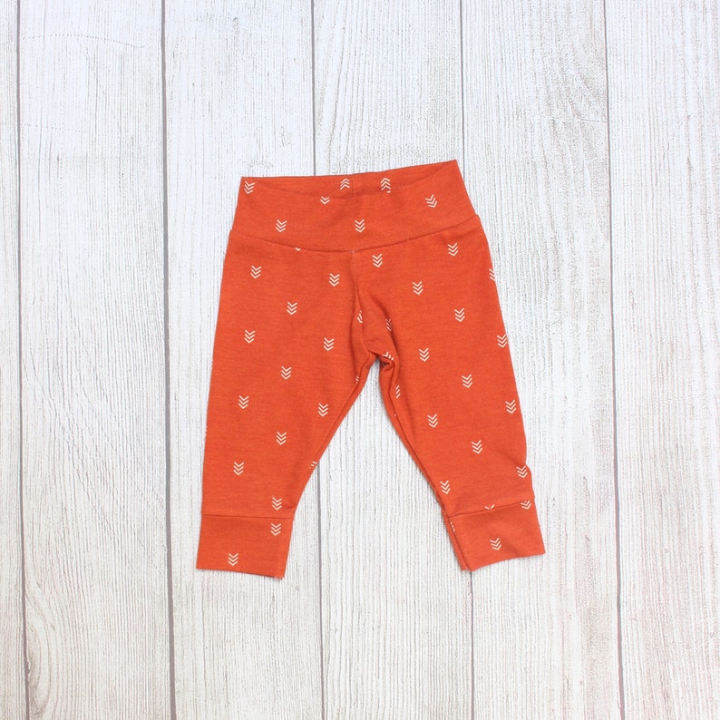 Burnt Orange Leggings Baby Girl Leggings Neutral Leggings Etsy