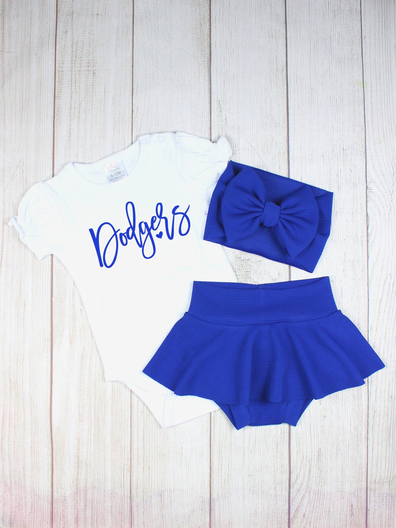 Baby Girl Baseball Outfit Baby Girl Royal Blue Outfit Royal Etsy